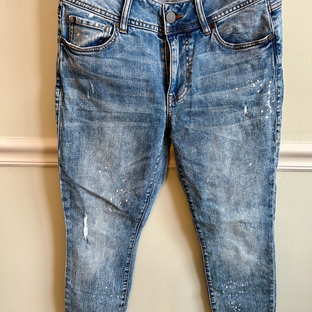 CAbi Denim Blue Cinch Skinny Women's Jeans
